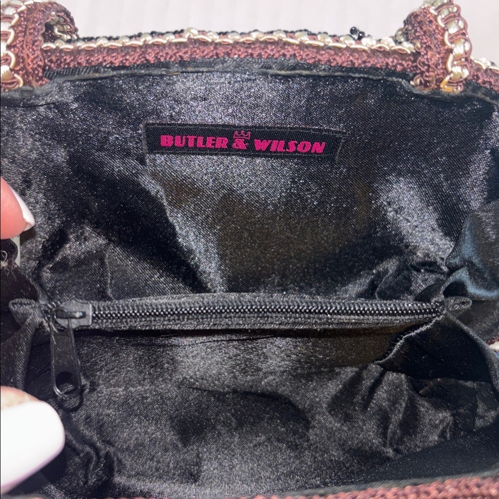 BUTLER & WILSON VINTAGE BEADED HANDBAG COLORFUL ADORNMENT WITH SNAP CLOSURE - Picture 15 of 16